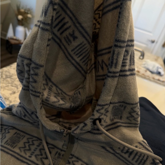 O'Neill tan half zip Jacket size medium - Picture 4 of 9